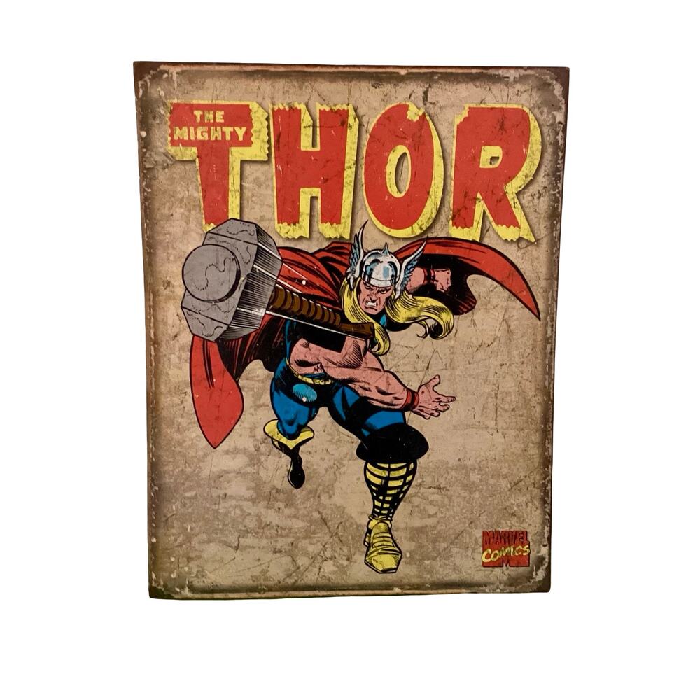 The Mighty Thor Retro Tin Poster, Marvel Comics 2011